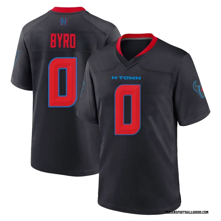 Solomon Byrd Houston Texans Men's Game 2nd Alternate Nike Jersey - Navy