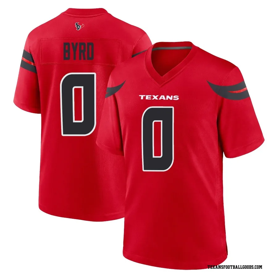 Solomon Byrd Houston Texans Men's Game Alternate Nike Jersey - Red