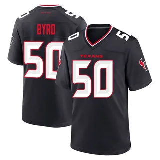 Solomon Byrd Houston Texans Men's Game Team Nike Jersey - Navy