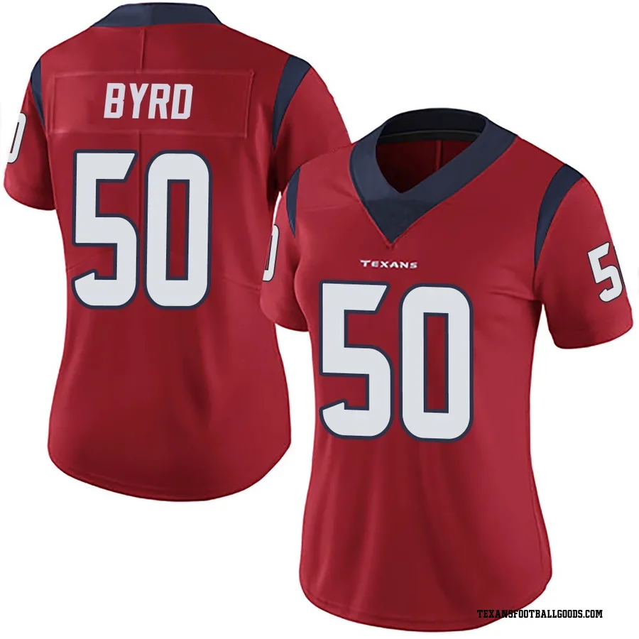 Solomon Byrd Houston Texans Women's Limited Alternate Vapor Untouchable Nike Jersey - Red
