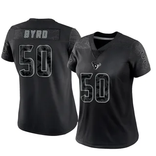 Solomon Byrd Houston Texans Women's Limited Reflective Nike Jersey - Black