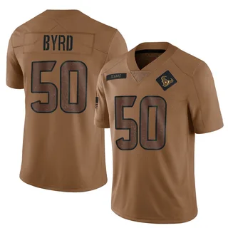 Solomon Byrd Houston Texans Youth Limited 2023 Salute To Service Nike Jersey - Brown