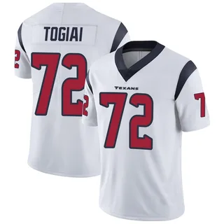 Tommy Togiai Houston Texans Youth Limited Vapor Untouchable Nike Jersey - White