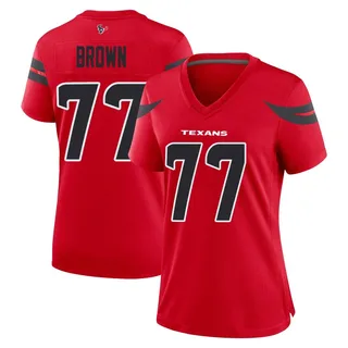Trent Brown Houston Texans Women's Game Alternate Nike Jersey - Red