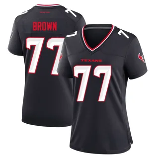 Trent Brown Houston Texans Women's Game Team Nike Jersey - Navy