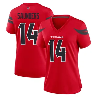 Treyvohn Saunders Houston Texans Women's Game Alternate Nike Jersey - Red