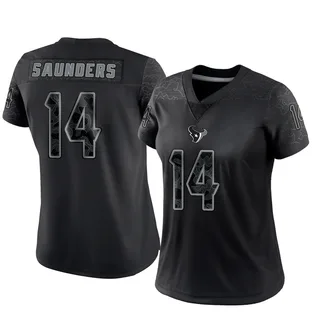 Treyvohn Saunders Houston Texans Women's Limited Reflective Nike Jersey - Black