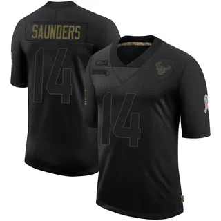 Treyvohn Saunders Houston Texans Youth Limited 2020 Salute To Service Nike Jersey - Black