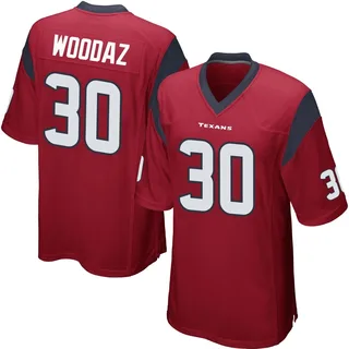 Wade Woodaz Houston Texans Men's Game Alternate Nike Jersey - Red