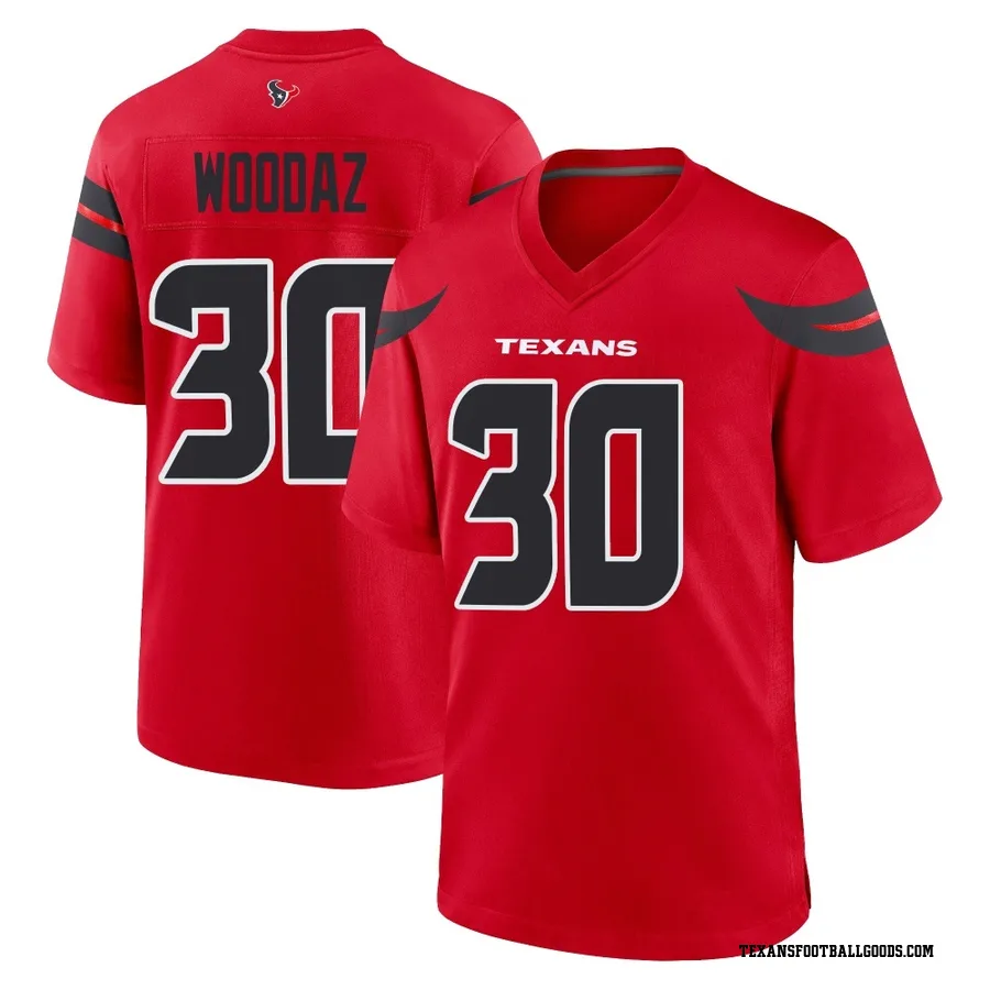 Wade Woodaz Houston Texans Men's Game Alternate Nike Jersey - Red