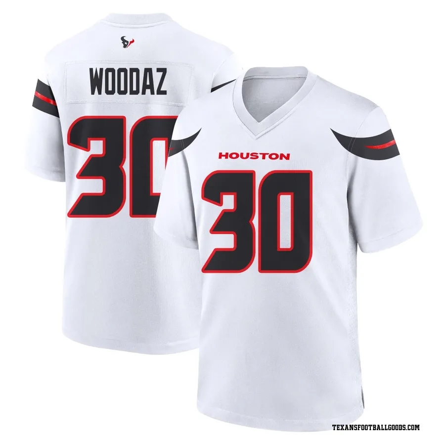 Wade Woodaz Houston Texans Men's Game Nike Jersey - White