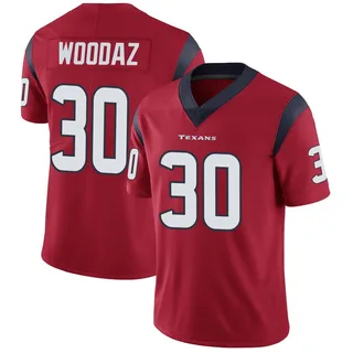 Wade Woodaz Houston Texans Men's Limited Alternate Vapor Untouchable Nike Jersey - Red