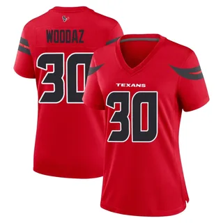 Wade Woodaz Houston Texans Women's Game Alternate Nike Jersey - Red