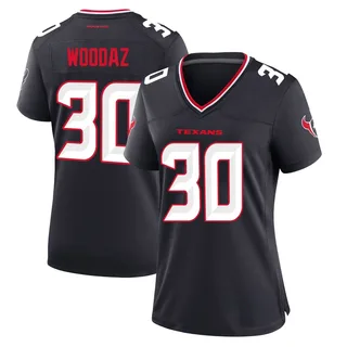 Wade Woodaz Houston Texans Women's Game Team Nike Jersey - Navy