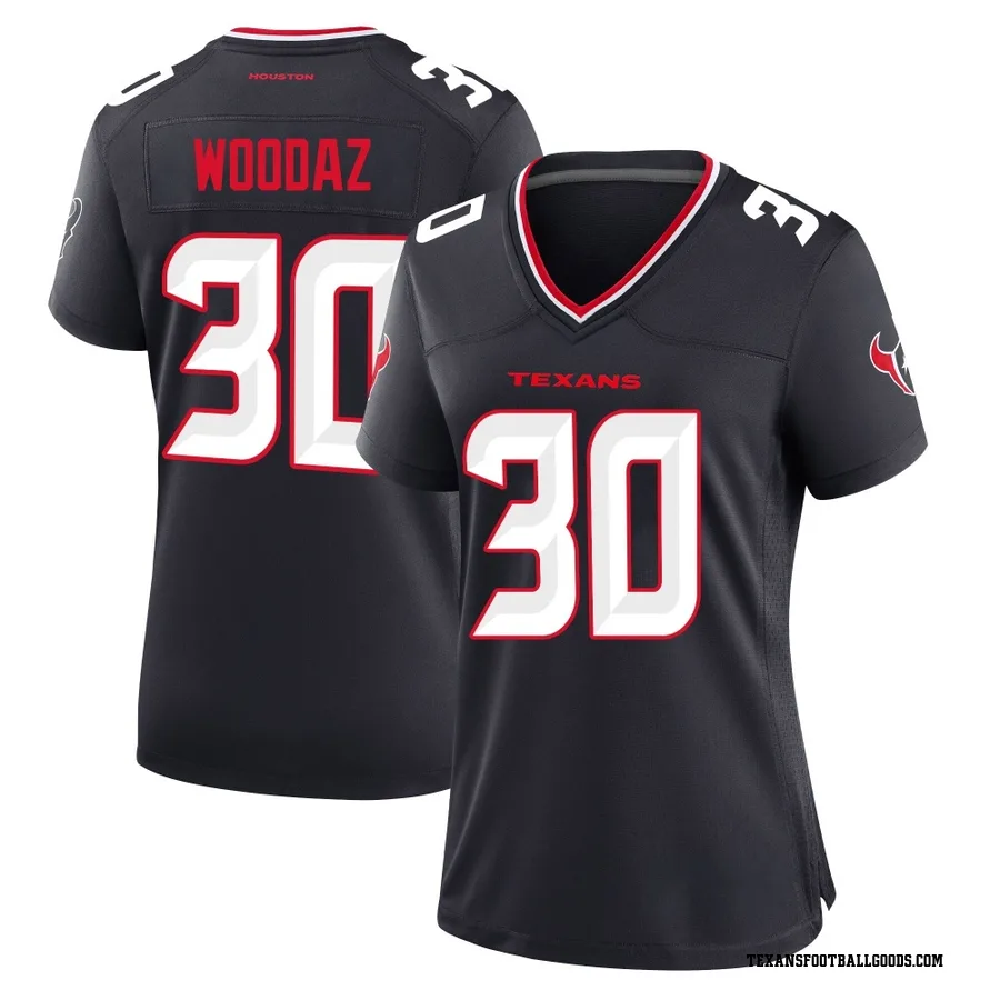 Wade Woodaz Houston Texans Women's Game Team Nike Jersey - Navy