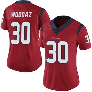Wade Woodaz Houston Texans Women's Limited Alternate Vapor Untouchable Nike Jersey - Red