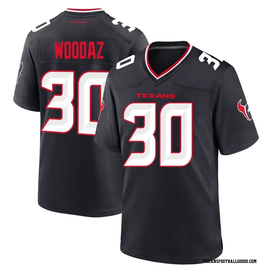 Wade Woodaz Houston Texans Youth Game Team Nike Jersey - Navy