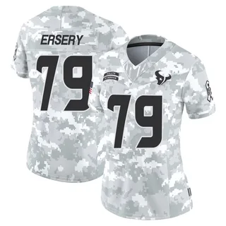 Women's Aireontae Ersery Houston Texans Women's Limited Arctic Camo 2024 Salute to Service Nike Jersey