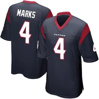 Woody Marks Houston Texans Men's Game Team Color Nike Jersey - Navy Blue