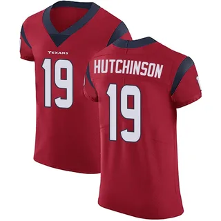 Xavier Hutchinson Houston Texans Men's Elite Alternate Vapor Untouchable Nike Jersey - Red