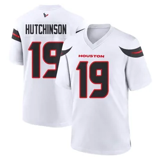 Xavier Hutchinson Houston Texans Men's Game Nike Jersey - White