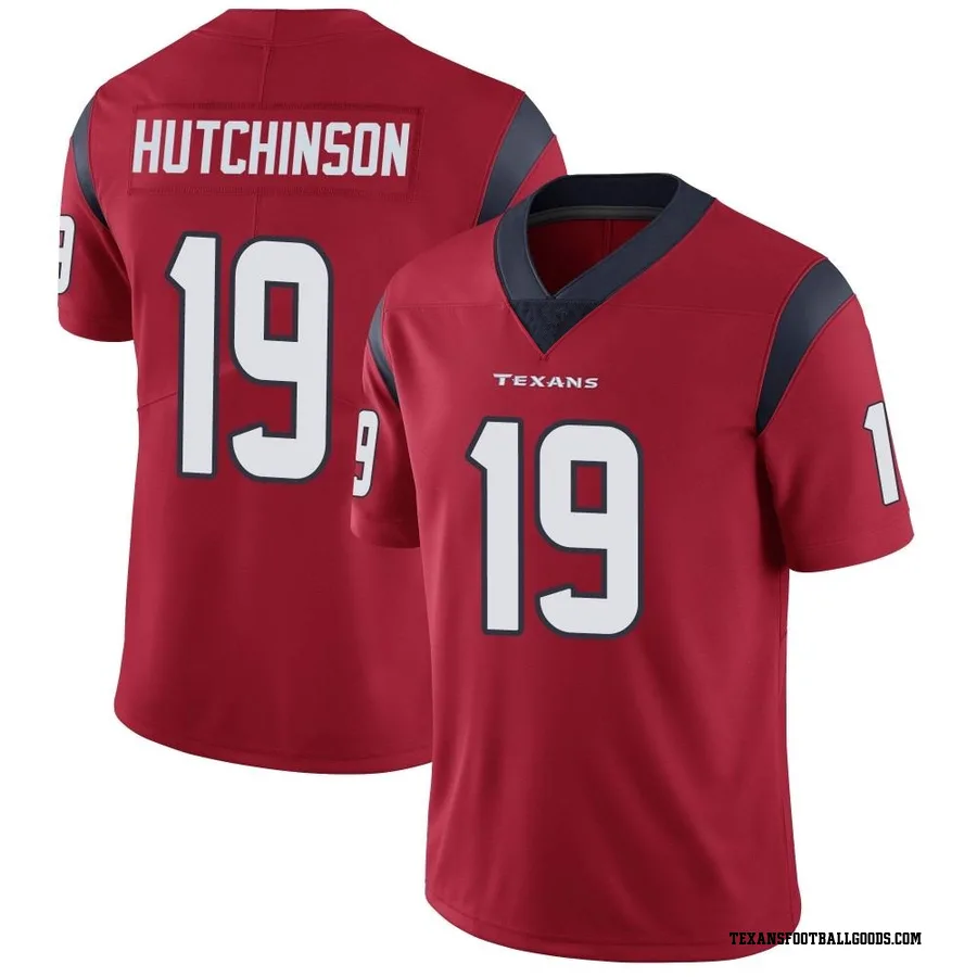 Xavier Hutchinson Houston Texans Men's Limited Alternate Vapor Untouchable Nike Jersey - Red