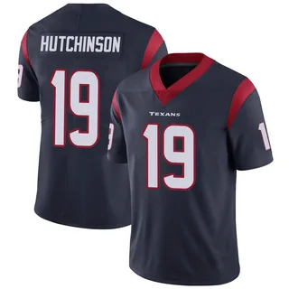 Xavier Hutchinson Houston Texans Men's Limited Team Color Vapor Untouchable Nike Jersey - Navy Blue