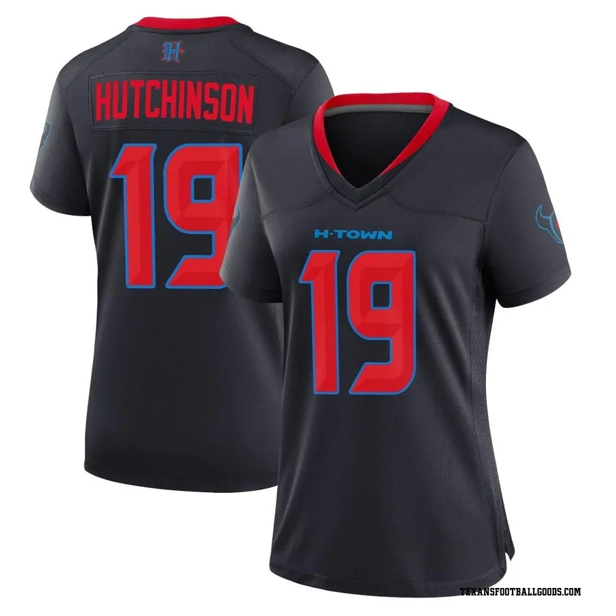 Xavier Hutchinson Houston Texans Women's Game 2nd Alternate Nike Jersey - Navy