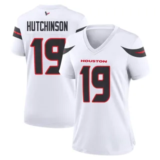 Xavier Hutchinson Houston Texans Women's Game Nike Jersey - White
