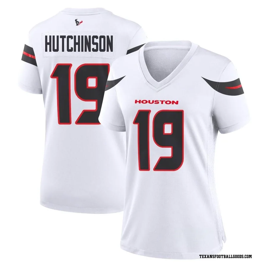 Xavier Hutchinson Houston Texans Women's Game Nike Jersey - White