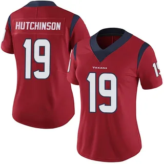 Xavier Hutchinson Houston Texans Women's Limited Alternate Vapor Untouchable Nike Jersey - Red