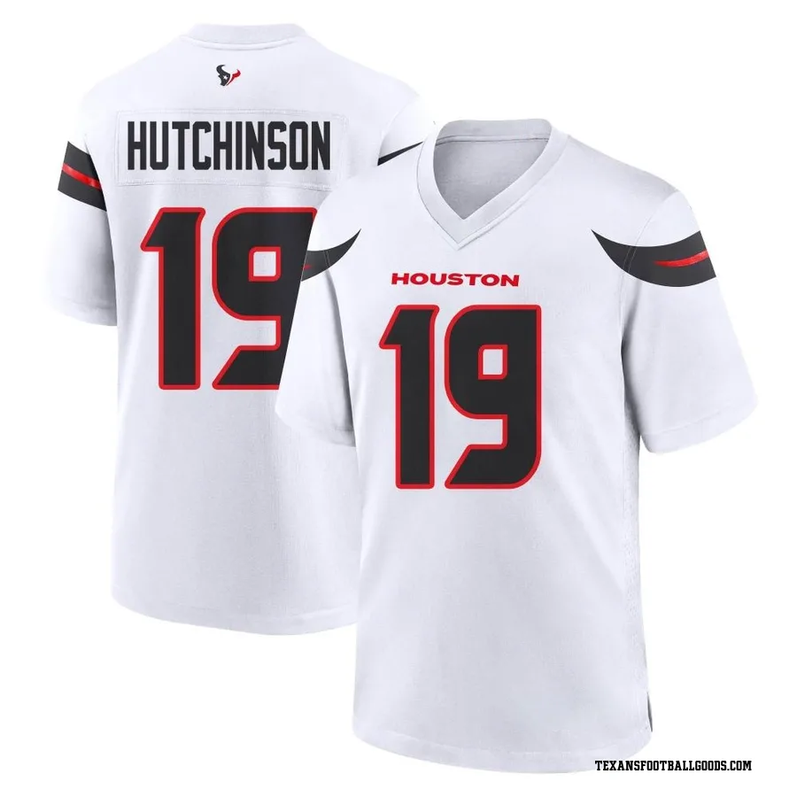 Xavier Hutchinson Houston Texans Youth Game Nike Jersey - White
