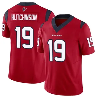 Xavier Hutchinson Houston Texans Youth Limited Vapor F.U.S.E. Nike Jersey - Red