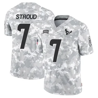 Youth C.J. Stroud Houston Texans Youth Limited Arctic Camo 2024 Salute to Service Nike Jersey