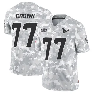 Youth Trent Brown Houston Texans Youth Limited Arctic Camo 2024 Salute to Service Nike Jersey