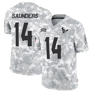 Youth Treyvohn Saunders Houston Texans Youth Limited Arctic Camo 2024 Salute to Service Nike Jersey