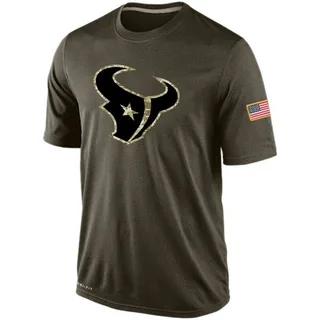 Houston Texans Olive Salute To Service KO Performance Dri-FIT T-Shirt